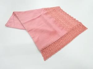 リサイクル　ビロードレース花模様ショール